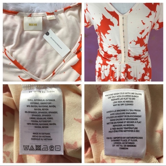 ANTHROPOLOGIE MAEVE NWT SUMMER BREEZE FLORAL DRESS - Picture 7 of 8